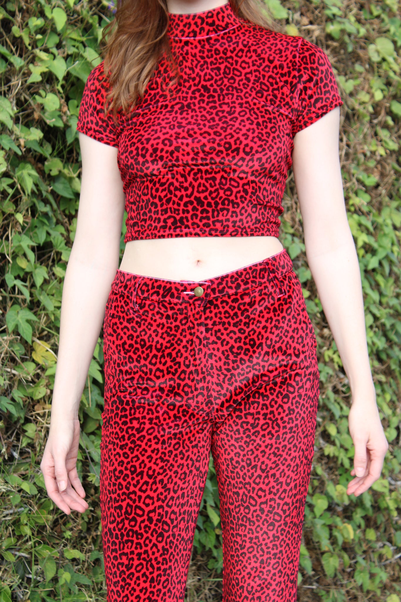 The Perfect Pant - Red Leopard