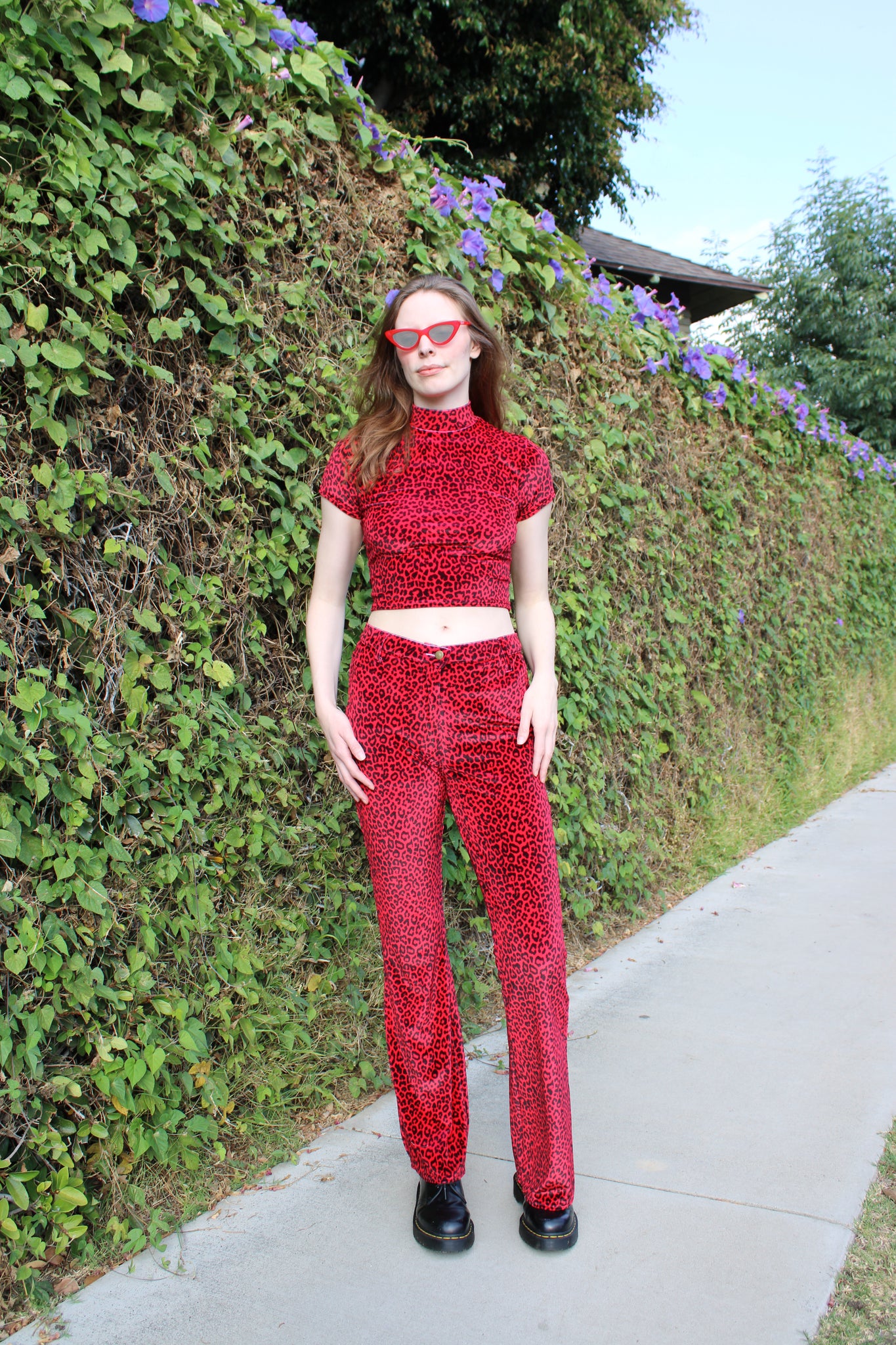The Perfect Pant - Red Leopard