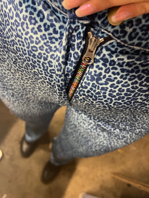 The Perfect Pant - Blue Leopard